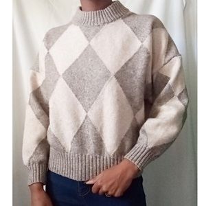 Pringle of Scotland x H&M Cream Tan Wool Sweater size xs